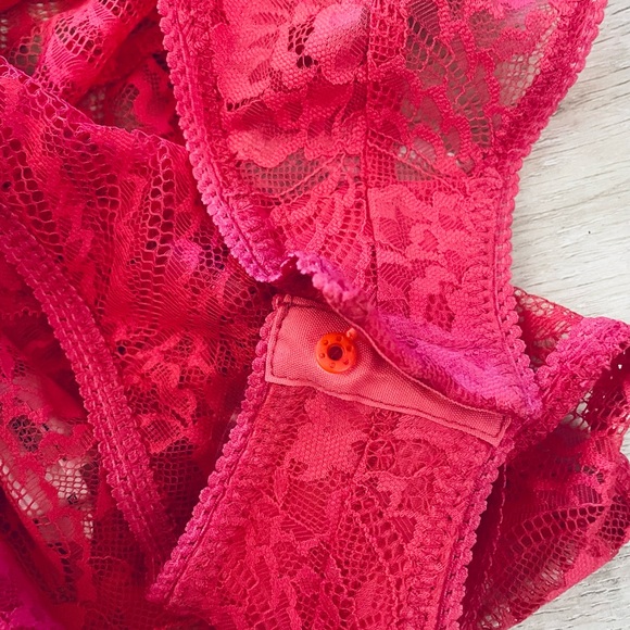 NWT Free People Midnight Hour Bodysuit in Raspberry / S - Picture 7 of 7